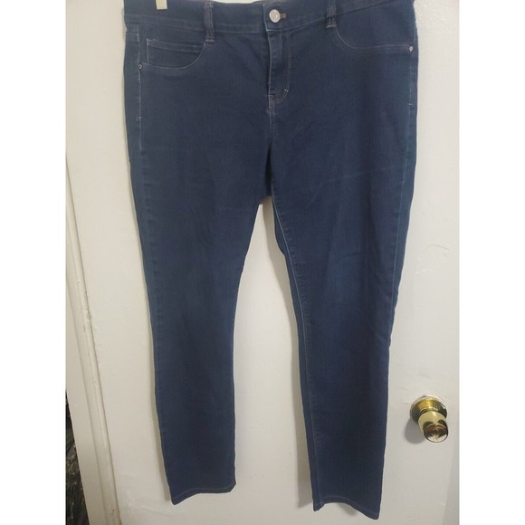 White House Black Market Pants - White House Black Market Jeans Womens Sz L Blue Stretch Pants Jegging Ladies